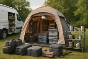 découvrez des idées ingénieuses pour optimiser le rangement lors de vos sorties camping et profiter d'un espace organisé et pratique en pleine nature.