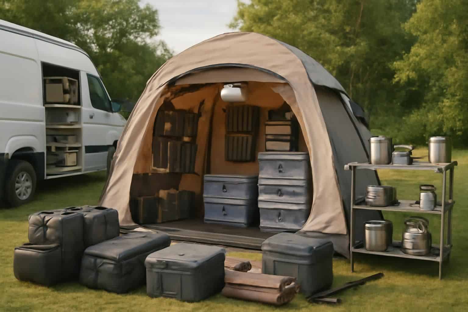 Idées ingénieuses pour optimiser le rangement lors de vos sorties camping