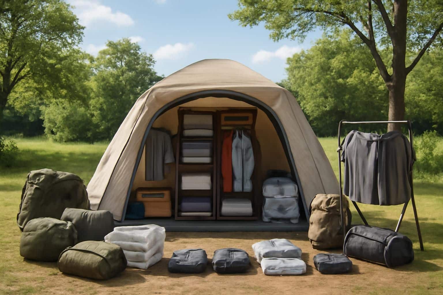 Bien organiser le rangement des vêtements en camping pour un séjour réussi